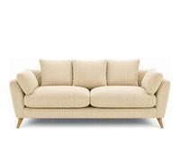 BlissFurniture Ltd Bliss Furniture Harlow Jumbo Cord 2 Seater Sofa, Modern Tailored Design , Suitable For Cozy Lounge In Cream