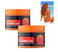 Blisshe Bronze Glow Intensive Tanning Shimmer Gel, Blisshe Skin Intense Self Tanning Gel, Flexeha Tann-ing G-el, Natural Tan-ning Cream G.el for Sunbeds & Outdoor Sun, Spend Less Time (2pcs)