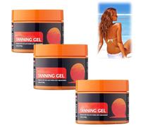 Blisshe Bronze Glow Intensive Tanning Shimmer Gel, Blisshe Skin Intense Self Tanning Gel, Flexeha Tann-ing G-el, Natural Tan-ning Cream G.el for Sunbeds & Outdoor Sun, Spend Less Time (3pcs)