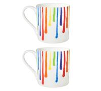 BlissHome Prue Leith Set of 2 Inky Drips Mug BlissHome Multicolor