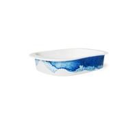 BlissHome Rick Stein Coves of Cornwall Bone China Medium Roaster White/Blue in White BlissHome White