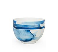 Rick Stein Coves of Cornwall Small Cereal Bowl, Set of 4, Blue/White, Dia.13cm