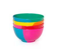 BlissHome Set of 4 Melamine Bowls 16cm - Multicolour BlissHome Multi One Size
