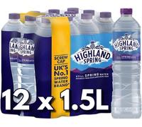 Blissify - Highland Still Spring Natural Mineral Water - 1.5L - (Pack of 12) - From The Ochil Hills in Scotland