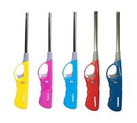 Blissify Lighters & Fire Starters (Pack Of 5) - BBQ Lighter for Outdoor Camping - Refillable Safety Gas Lighter for Homes, Kitchens - Fire Lighter Accessories (B-0483-5)