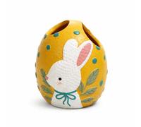 Blissilk Bunny Design Toothbrush Holder, 2 Slots Tooth Brush Holder, Resin Built Toothbrush Holders For Bathroom, Vanity Counter