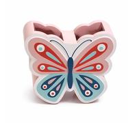Blissilk Butterfly Toothbrush Holder, 2 Slots Tooth Brush Holder, Resin Built Toothbrush Holders for Bathroom, Vanity Counter