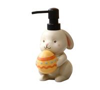Blissilk Easter Bunny Egg Soap Dispenser with Smooth Pump, Refillable Liquid Hand Soap Dispenser for Bathroom & Kitchen