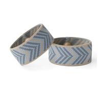 Blisslets Acupressure Relief Band - Cartagena Collection - Motion Sickness and Pregnancy Nausea Relief | Travel, Pregnancy, Cruise (Blue/Camel Duo, Large - 6 3/4" - 7 1/2")