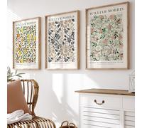 BlissPrintStudios William Morris Prints Set of 3, Morris Poster, William Morris Wall Art, The Open Window, Gallery Wall Art, Museum Exhibition Art, Home Decor, UNFRAMED | A3, A4 (A4)
