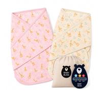 BlissSnug Sleep Sack Set - 2-Pack with Free Thermometer, Perfect for Cozy Baby Sleep (Sophie la Girafe - Pink)