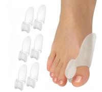 Blisstaar Big Toe Bunion Corrector: 6 Pack Gel Toe Straightener Big Toe Hallux Valgus and Bunion Support Bunion Pads Bunion Protector with Separator