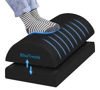 BlissTrends Foot Rest for Under Desk at Work-Versatile Foot Stool with Washable Cover-Comfortable Footrest with 2 Adjustable Heights for Car,Home and Office to Relieve Back,Lumbar,Knee Pain-Black Long