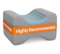 BlissTrends Memory Foam Knee Pillow, Knee Pillow for Side Sleepers, Leg Pillows for Sleeping, Elevation Pillow for Relief Twisted Spine, Sciatica, Leg Numbness, Back, Joint, Hip, Surgery Pain, Grey