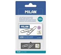 Blister 1 Box 100 Metal Clips 33 mm milan.