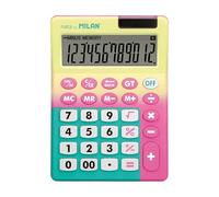 Blister Calculator 12 Digits Sunset Yellow - Pink MILAN®