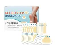 Blister Patches - 28 Pieces Protective Gel Bandage, Waterproof Skin Shield for Heel Toe Care, Advanced Patch with Long Lasting Relief, Foot Health, Preventive Dressing for Wound Protection and Comfort