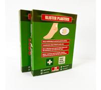 Blister Plasters for Feet - 21 x2 Pack - Medical Grade hydrocolloid Heel Protector - Cushions & Promotes Recovery - Sterile Adhesive Wound Dressing (Heel Pack x2)