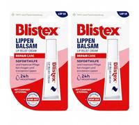 Blistex Lip Balm Repair Care Cream 2 Pack - Intensive Lip Relief for Dry & Chapped Lips, Moisturising Lip Treatment, Long Lasting Hydration, Everyday Lip Care