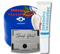 Blistex Lip Care Bundle ∣ Medicated Lip Balm & Intensive Moisturiser (2-Pack) ∣ Best Lip Repair Treatment for Dry, Chapped Lips ∣ Gift Set w/Card