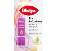 Blistex Lip Infusions Restore Lip Balm 2 Pack; Helps Soothe Dry and Chapped Lips; Coconut Oil and Natural Beeswax Infused Lip Care; Pack of 2, orange (Nourish 2 Pack)