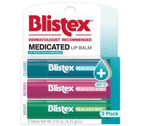 Blistex Medicated Balm Lip Protectant Lip Moisturizer SPF 15 Classic Mint Berry 3 Count