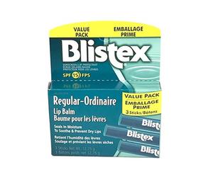 Blistex Medicated Lip Balm, 3 Balm Value Pack Pack of 3