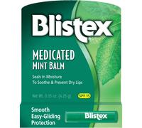 Blistex Medicated Mint Lip Balm SPF 15, 0.15 oz, Pack of 24 - Seals in Moisture, Prevents Dryness & Chapping (Code 83144)