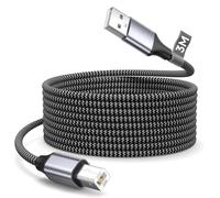 BLITEZZ Printer Cable 3m/10ft, USB A to B USB Printer Cable Nylon Braided USB2.0 Type A to Type B Scanner Cord Photocopier Lead For Canon,HP DeskJet/Envy,Epson,Dell,Xerox,Samsung,Brother etc