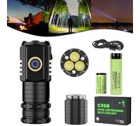 Blitron High Powered Torches, Blitron Flash Light, Hand Rechargeable Torch, Mini Torches Waterproof for Power Cuts, Camping, Hiking, Emergency (S350X Set)