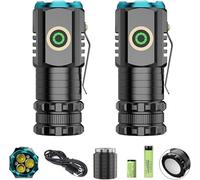 Blitron High Powered Torches - Super Bright Rechargeable Flashlight (2PCS)