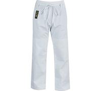 Blitz Adult Judo Pants Trousers 100% Cotton Gold Heavyweight White Training, 160cm