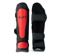 Blitz Centurion Shin Guards - Black/Red - Large/X-Large