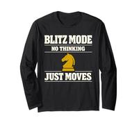 Blitz Chess Blitz Player Speed Chess Chess Clock Chess Play Long Sleeve T-Shirt