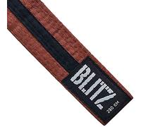 Blitz Colour Belt/Black Stripe - Brown/Black - 200cm