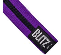 Blitz Colour Belt/Black Stripe - Purple/Black - 320cm