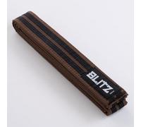 Blitz Colour Belt/Double Stripe - Brown/Black - 240cm