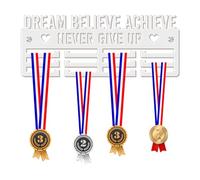 Blitz Craft Motivation Medal Hanger Display Rack Frame for Awards Ribbons 3mm Acrylic | Sturdy 2 Row Wall Mounted Medals Holder | Perfect to Display Your Hand Earned Medals-Blue
