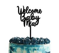 Blitz Craft Personalised Baby Shower Cake Topper 3mm Wooden Oh Baby Cake Decorations Wedding Anniversary Engagement Bridal Shower Cake Toppers for Your Special Day Celebrate the Journey of Love