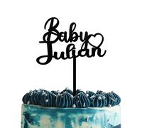 Blitz Craft Personalised Baby Shower Cake Topper 3mm Wooden Oh Baby Cake Decorations Wedding Anniversary Engagement Bridal Shower Cake Toppers for Your Special Day Celebrate the Journey of Love