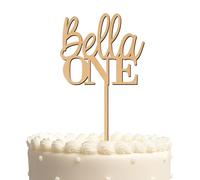 Blitz Craft Personalised Happy Birthday Cake Topper 3mm Wooden Custom Name & Age Birthday Party Cakes Decorations Celebrate the One You Love with Customised Toppers That Turns Moments into Memories