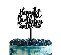 Blitz Craft Personalised Happy Birthday Cake Topper 3mm Wooden Custom Name & Age Birthday Party Cakes Decorations Celebrate the One You Love with Customised Toppers That Turns Moments into Memories