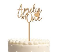 Blitz Craft Personalised Happy Birthday Cake Topper 3mm Wooden Custom Name & Age Birthday Party Cakes Decorations Celebrate the One You Love with Customised Toppers That Turns Moments into Memories