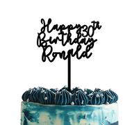 Blitz Craft Personalised Happy Birthday Cake Topper 3mm Wooden Custom Name & Age Birthday Party Cakes Decorations Celebrate the One You Love with Customised Toppers That Turns Moments into Memories