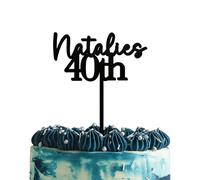 Blitz Craft Personalised Happy Birthday Cake Topper 3mm Wooden Custom Name & Age Birthday Party Cakes Decorations Celebrate the One You Love with Customised Toppers That Turns Moments into Memories