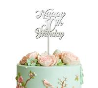 Blitz Craft Personalised Happy Birthday Cake Topper 3mm Wooden Custom Name & Age Birthday Party Cakes Decorations Celebrate the One You Love with Customised Toppers That Turns Moments into Memories