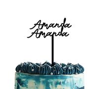 Blitz Craft Personalised Happy Birthday Cake Topper 3mm Wooden Custom Name Birthday Party Cakes Decorations Celebrate the One You Love with Customised Toppers That Turns Moments into Memories