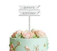 Blitz Craft Personalised Happy Birthday Cake Topper 3mm Wooden Custom Name Birthday Party Cakes Decorations Celebrate the One You Love with Customised Toppers That Turns Moments into Memories