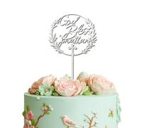 Blitz Craft Personalised Happy Birthday Cake Topper 3mm Wooden Custom Name & God Blessing Birthday Party Decorations Celebrate the One You Love with Customised Toppers That Turns Moments into Memories
