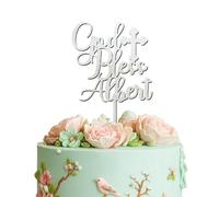 Blitz Craft Personalised Happy Birthday Cake Topper 3mm Wooden Custom Name & God Blessing Birthday Party Decorations Celebrate the One You Love with Customised Toppers That Turns Moments into Memories